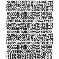 Prima - Printery Collection - Textured Stickers - Alphabet