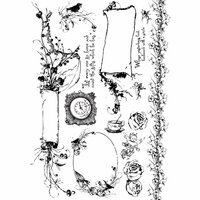Prima - Pixie Glen Collection - Cling Mounted Rubber Stamps