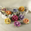 Prima - Sherwood Rose Collection - Mulberry Flower Embellishments - Larkspur