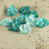Prima - Bristo Blooms Collection - Fabric Flower Embellishments - Teal