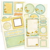 Prima - Sun Kiss Collection - Chipboard Stickers with Glitter Accents