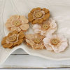 Prima - Primmers Collection - Fabric Flower Embellishments - Peanut