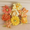 Prima - Soubrette Collection - Flower Embellishments - Yellow and Orange