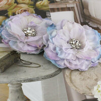 Prima - Bravo Collection - Fabric Flower Embellishments - Lilac