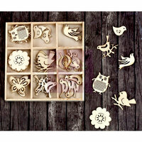 Prima - Wood Icons in a Box - Birds and Owls