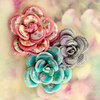 Prima - Hello Pastel Collection - Flower Embellishments - Large Flowers