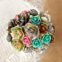Prima - Lifetime Collection - Flower Embellishments - Mini Rose Stems