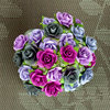 Prima - Mini Sachet Collection - Flower Embellishments - Plum