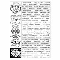 Prima - Love Faith Scrap Collection - Cardstock Stickers - Word