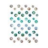 Prima - Zella Teal Collection - Say It In Crystals - Self Adhesive Jewels