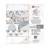 Prima - Poetic Rose Collection - 12 x 12 Paper Pad with Foil Accents