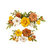 Prima - Autumn Sunset Collection - Flower Embellishments - Falling Leaves