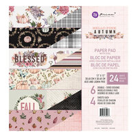 Prima - Hello Pink Autumn Collection - 12 x 12 Paper Pad