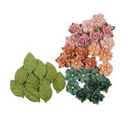 Prima - Indigo Collection - Flower Embellishments - Abstract Beauty
