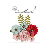 Prima - Candy Cane Lane Collection - Christmas - Flower Embellishments - Magical December