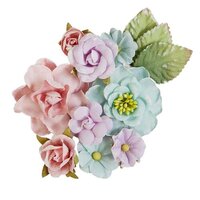 Prima - In Full Bloom Collection - Flower Embellishments - Spring Breeze
