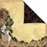 Prima - Moulin Rouge Collection - 12 x 12 Double Sided Paper - Folies Bergere