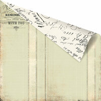 Prima - Printery Collection - 12 x 12 Double Sided Paper - Love Ledger