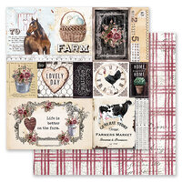 Prima - Farm Sweet Farm Collection - 12 x 12 Double Sided Paper - Out On The Farm