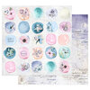 Prima - Watercolor Floral Collection - 12 x 12 Double Sided Paper - Watercolor Drops
