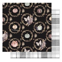 Prima - Hello Pink Autumn Collection - 12 x 12 Double Sided Paper - Give Thanks