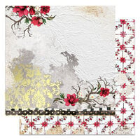 Prima - Magnolia Rouge Collection - 12 x 12 Double Sided Paper - A Little Damask