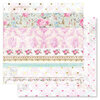Prima - Avec Amour Collection - 12 x 12 Double Sided Paper - Together Forever