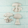 Prima - Shabby Chic Collection - Resin Treasure Embellishments - Mushrooms