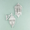 Prima - Shabby Chic Collection - Metal Treasure Embellishments - Outdoor Wall Lamp