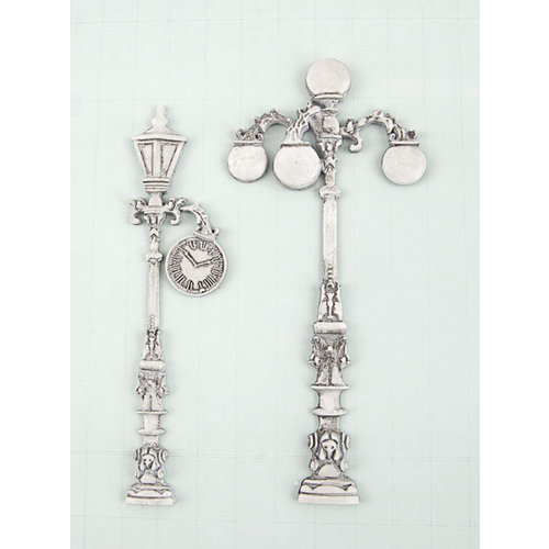 Prima - Shabby Chic Treasures Collection - Ingvild Bolme - Metal Embellishments - Victorian Lamp