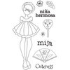 Prima - Julie Nutting - Solecito Collection - Cling Mounted Stamps - Mixed Media Doll - Mija