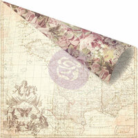 Prima - Butterfly Collection - 12 x 12 Double Sided Paper - French Roses