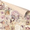 Prima - Butterfly Collection - 12 x 12 Double Sided Paper - Vintage Collage