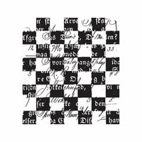 Prima - Finnabair Collection - Clear Acrylic Stamps - Checkered Texts