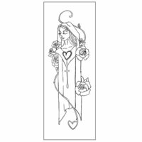 Prima - Creating In Faith Collection - Cling Mounted Stamps - Mary