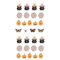 Prima - Twilight Collection - Puffy Stickers - Pumpkin Spells
