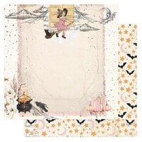 Prima - Twilight Collection - 12 x 12 Double Sided Paper - Pink Haunting