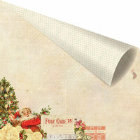 Prima - Sweet Peppermint Collection - Christmas - 12 x 12 Double Sided Paper with Foil Accents - Naughty or Nice