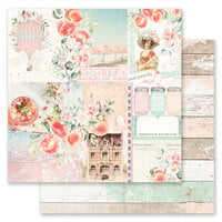 Prima - Peach Tea Collection - 12 x 12 Double Sided Paper - Just Peachy