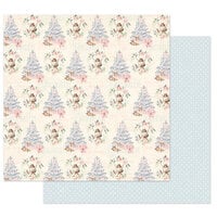 Prima - Christmas Sparkle Collection - 12 x 12 Double Sided Paper - Christmas Greetings