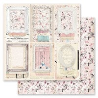 Prima - Indigo Collection - 12 x 12 Double Sided Paper - Shabby Frames