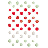 Prima - Candy Cane Lane Collection - Christmas - Embellishments - Say It In Crystals