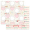 Prima - Love Notes Collection - 12 x 12 Double Sided Paper - Sweet Laces - Foil Accents