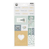 P13 - Christmas Charm Collection - Chipboard Stickers - Set 01