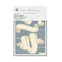 P13 - Christmas Charm Collection - Light Chipboard Embellishments - Set 01
