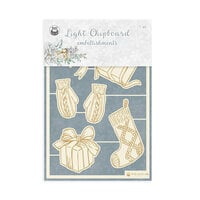 P13 - Christmas Charm Collection - Light Chipboard Embellishments - Set 03