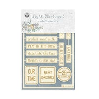 P13 - Christmas Charm Collection - Light Chipboard Embellishments - Set 11