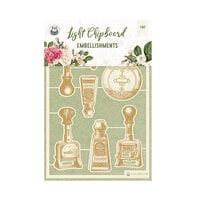 P13 - Dear Love Collection - Light Chipboard Embellishments - Set 02