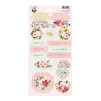 P13 - Flowerish Collection - Chipboard Stickers - 03