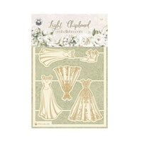 P13 - Love And Lace Collection - Light Chipboard Embellishments - 01